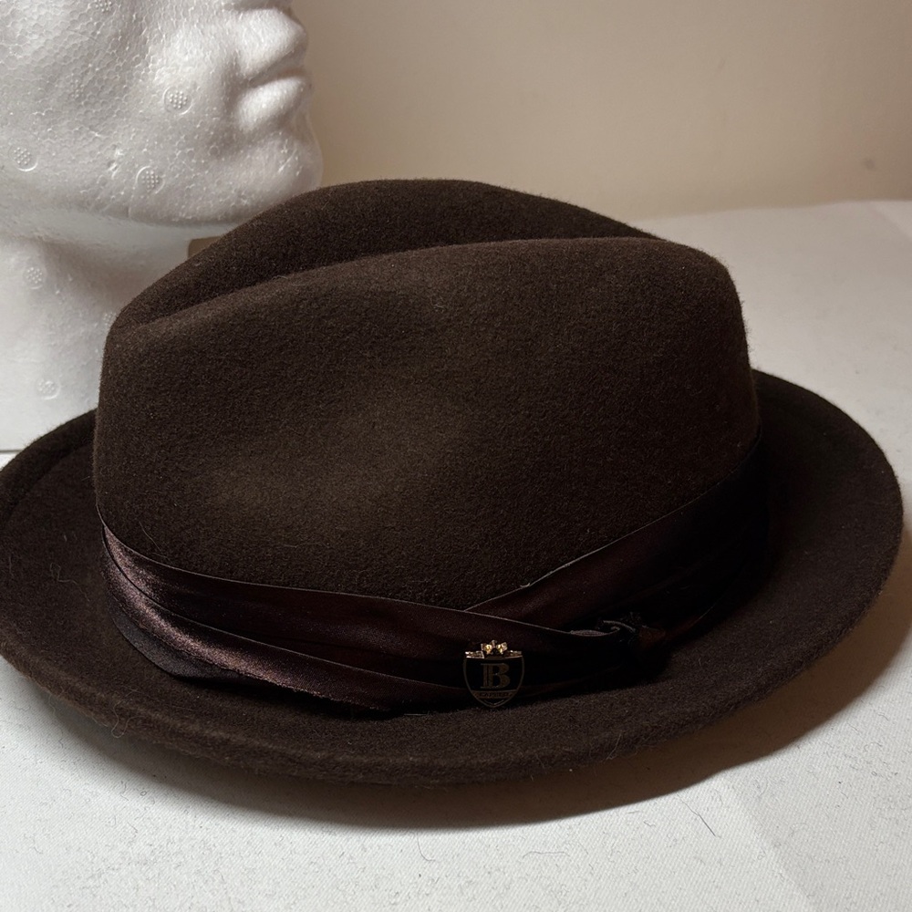 Bruno Capelo Valentino Collection Brown Australian Wool Felt Size Medium